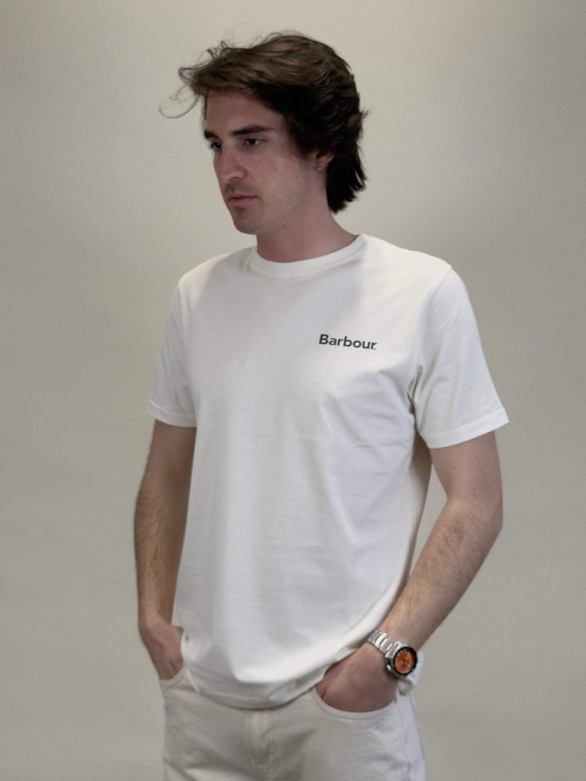 Camber Graphic T-shirt MTS1395 WH52 Barbour 