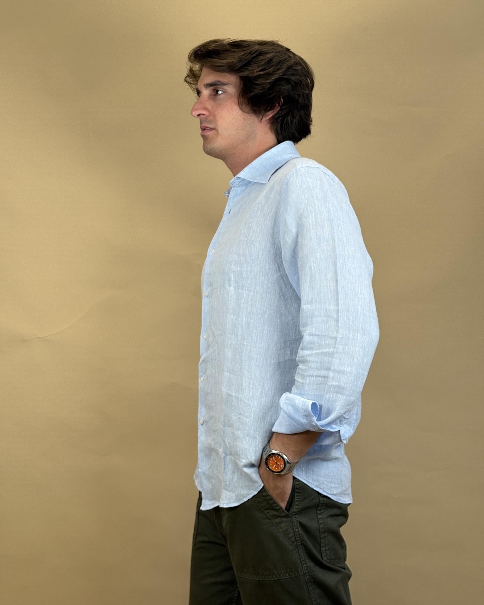 Camicia in Lino 2830554 04 Portofiori