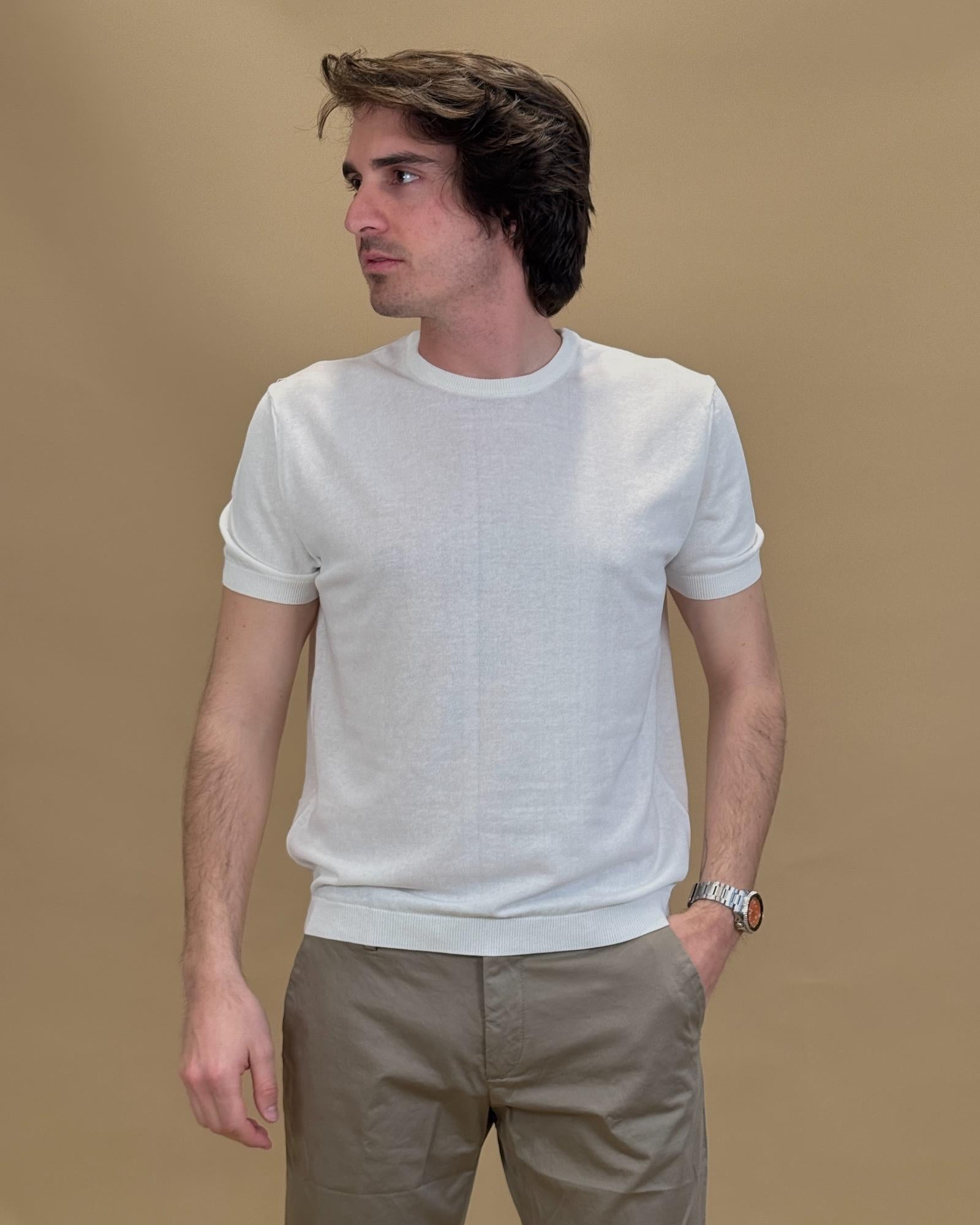T-shirt in Filo 56063Y 10 Gaffi 