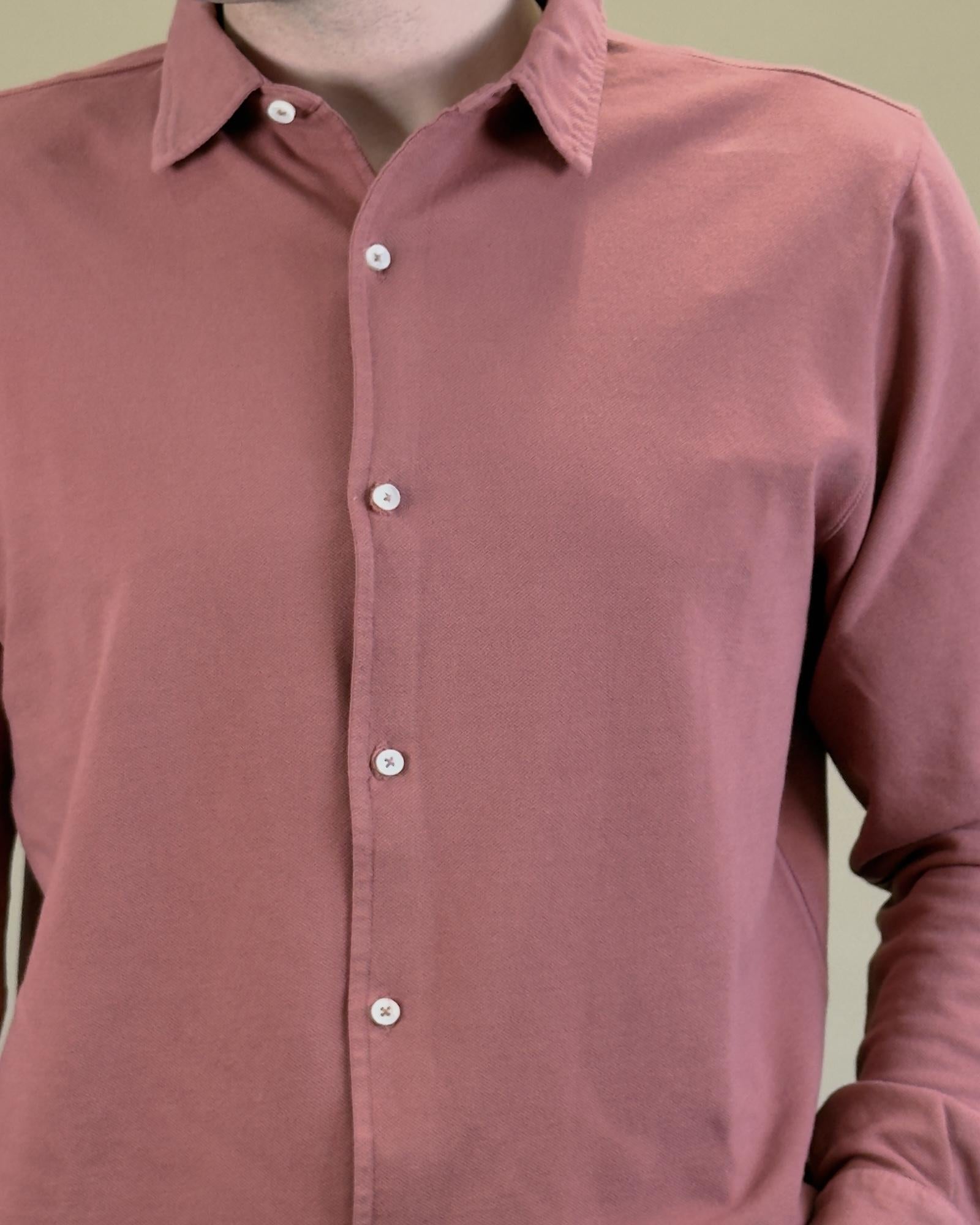 Camicia in Piquet BLKM6502 RE Bl'ker