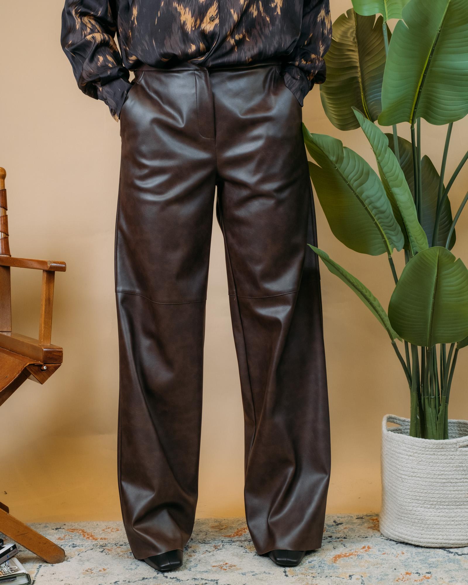 Pantalone Pelle RI1LE010 6006 Kaos 