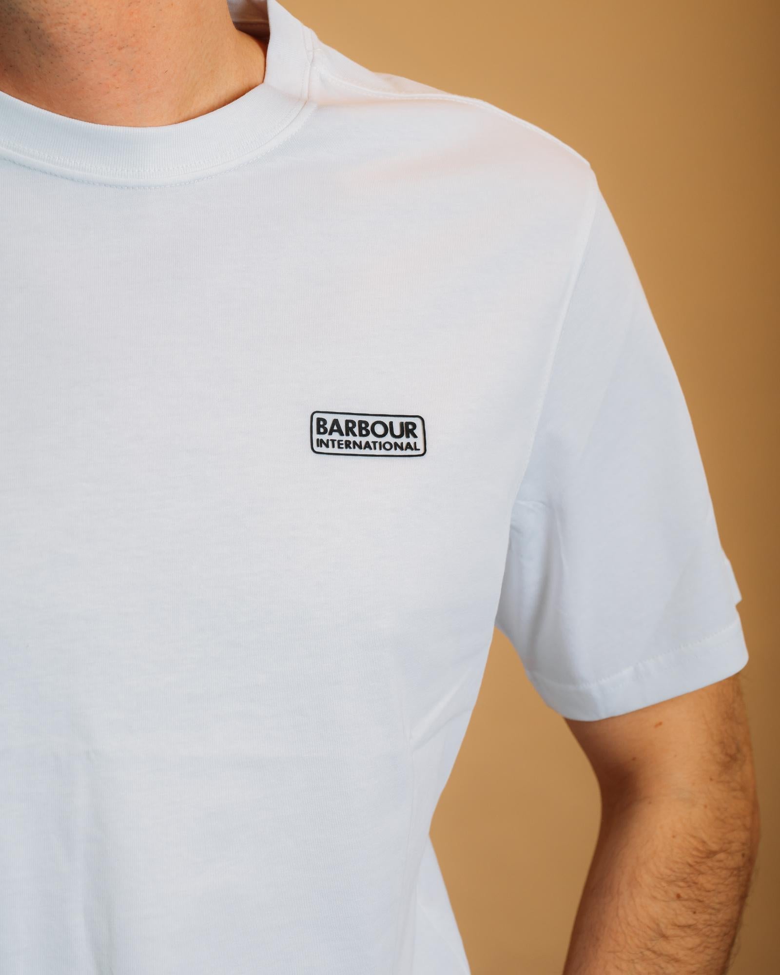 T-shirt Small Logo White-Black MTS0141 WH51 Barbour International 