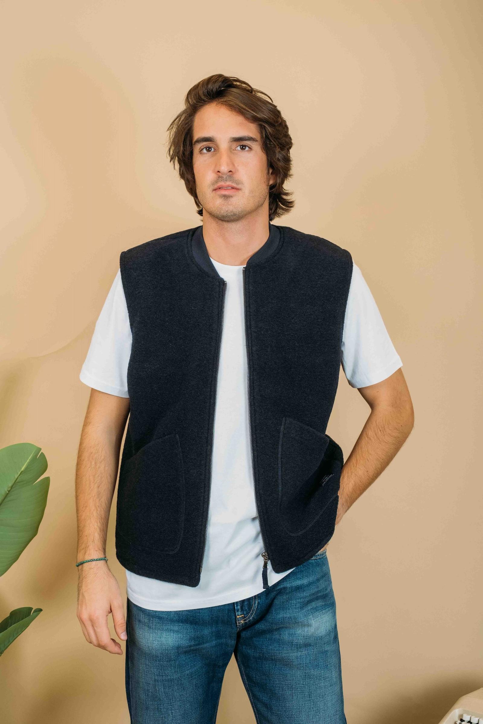 Terry Gilet Wool TERRY MW BC01 Impure 