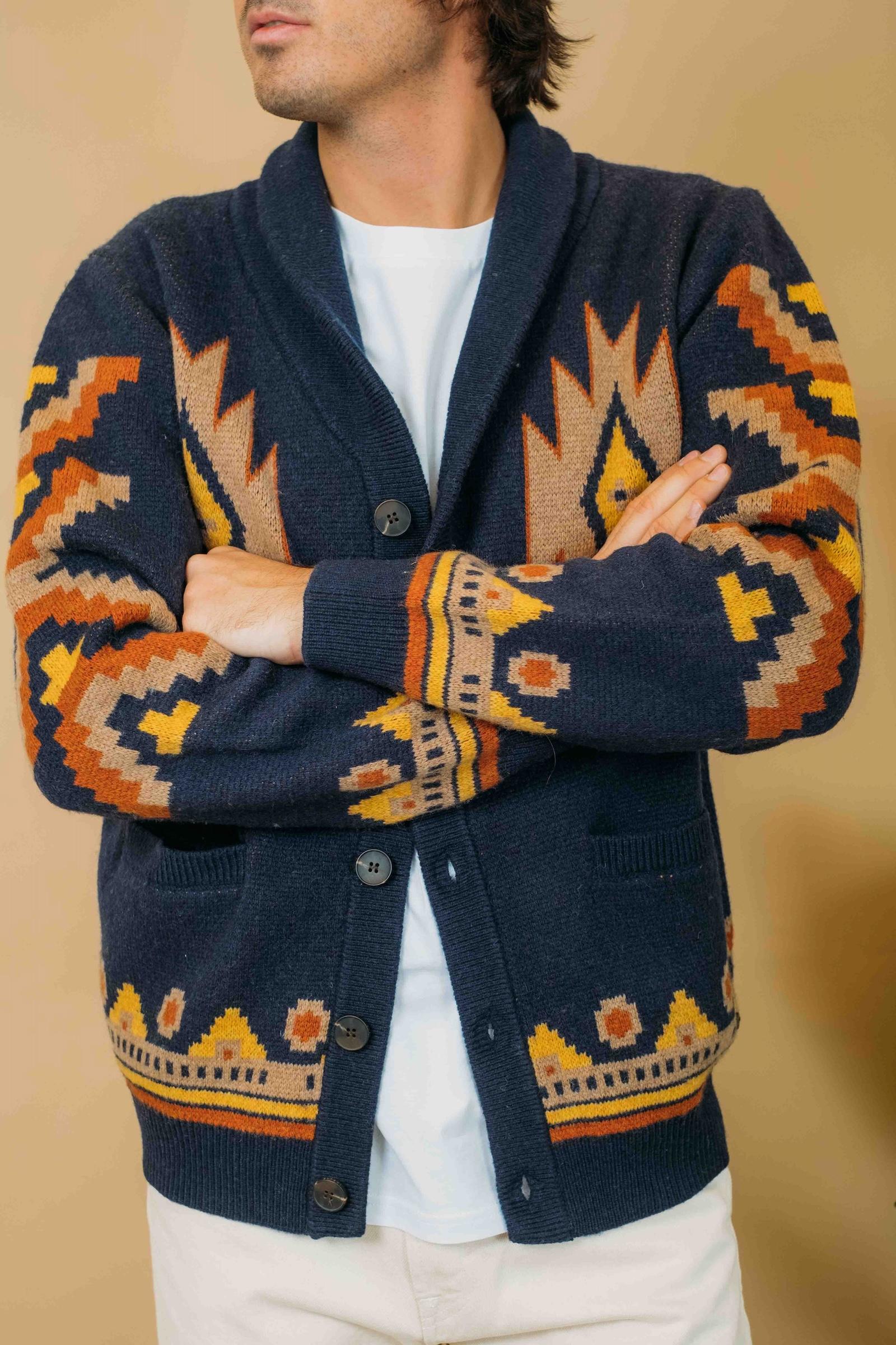 Sawyer Cardigan Jacquard SAWYER WN 5C01 Impure 