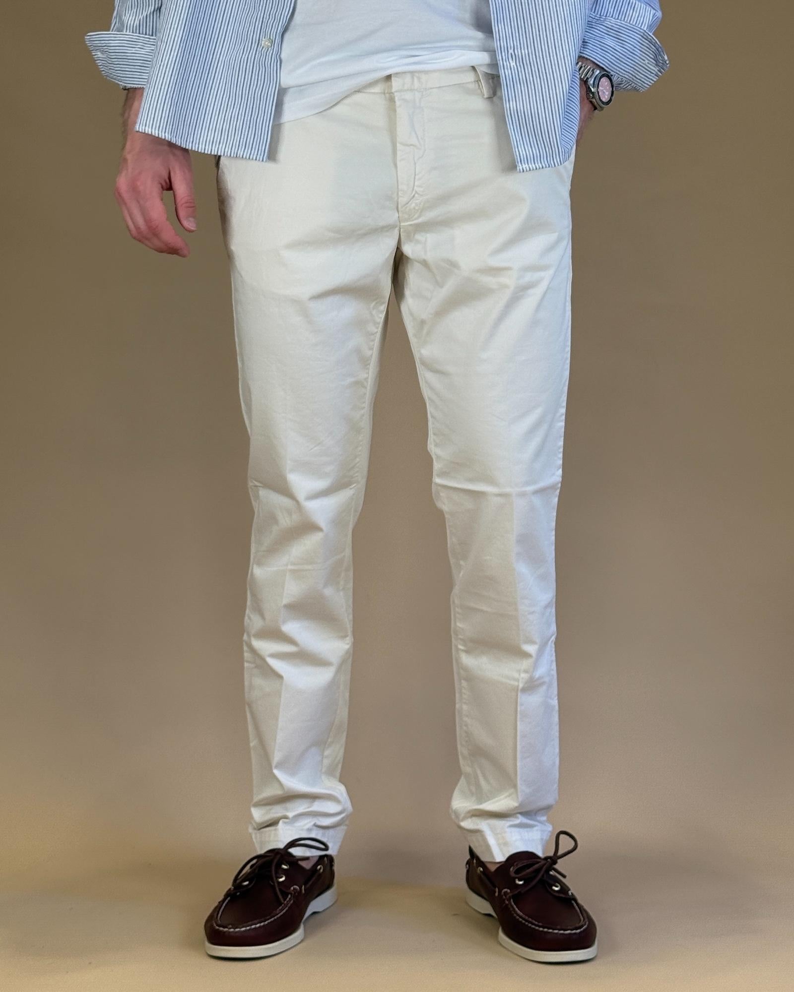 Pantalone Miami BSMIA8323S24L009 PANNA Gaffi 