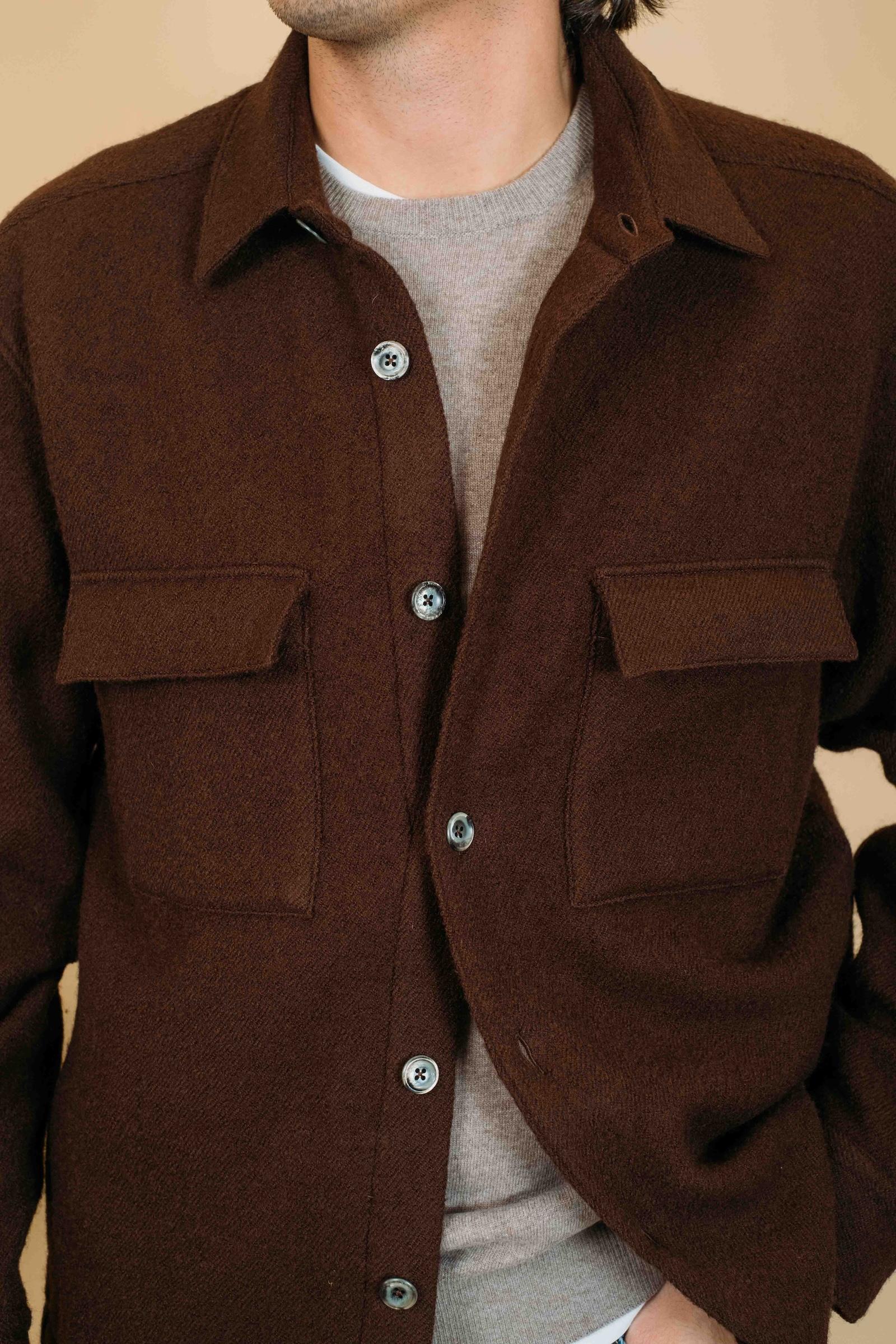 Overshirt In Lana 150ML 91459 005 Xacus 