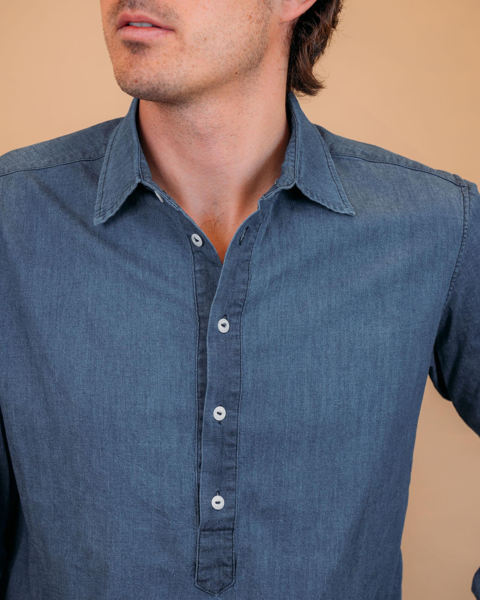 Camicia uomo Seadog alegre blu cotone leggero collezione estate