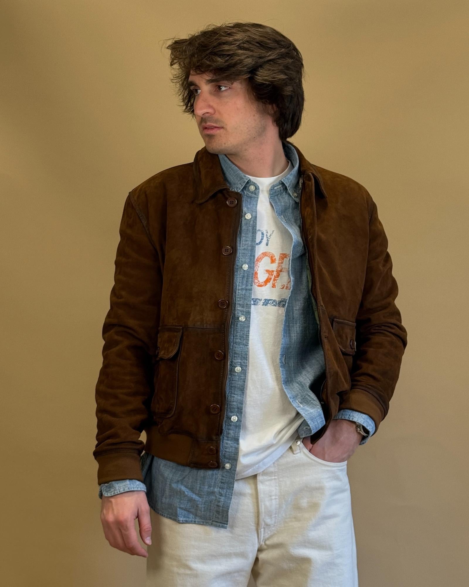 Giacca Newman in Suede RRU90143CK45XXXX C0241 Roy Roger's