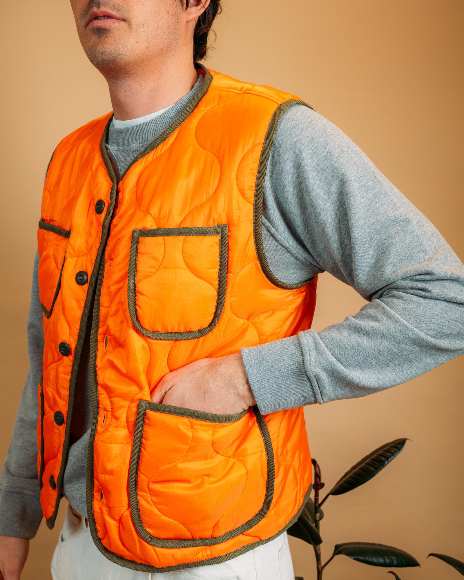 Gilet Padded Ripstop Vest Orange MSQPRNV OR Gaffi 