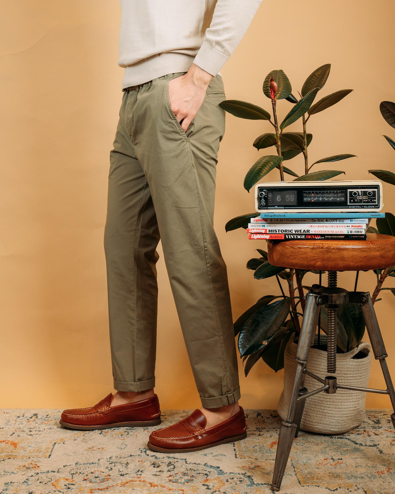 Pantaloni Lewis Army Green T56027 036 Clark 