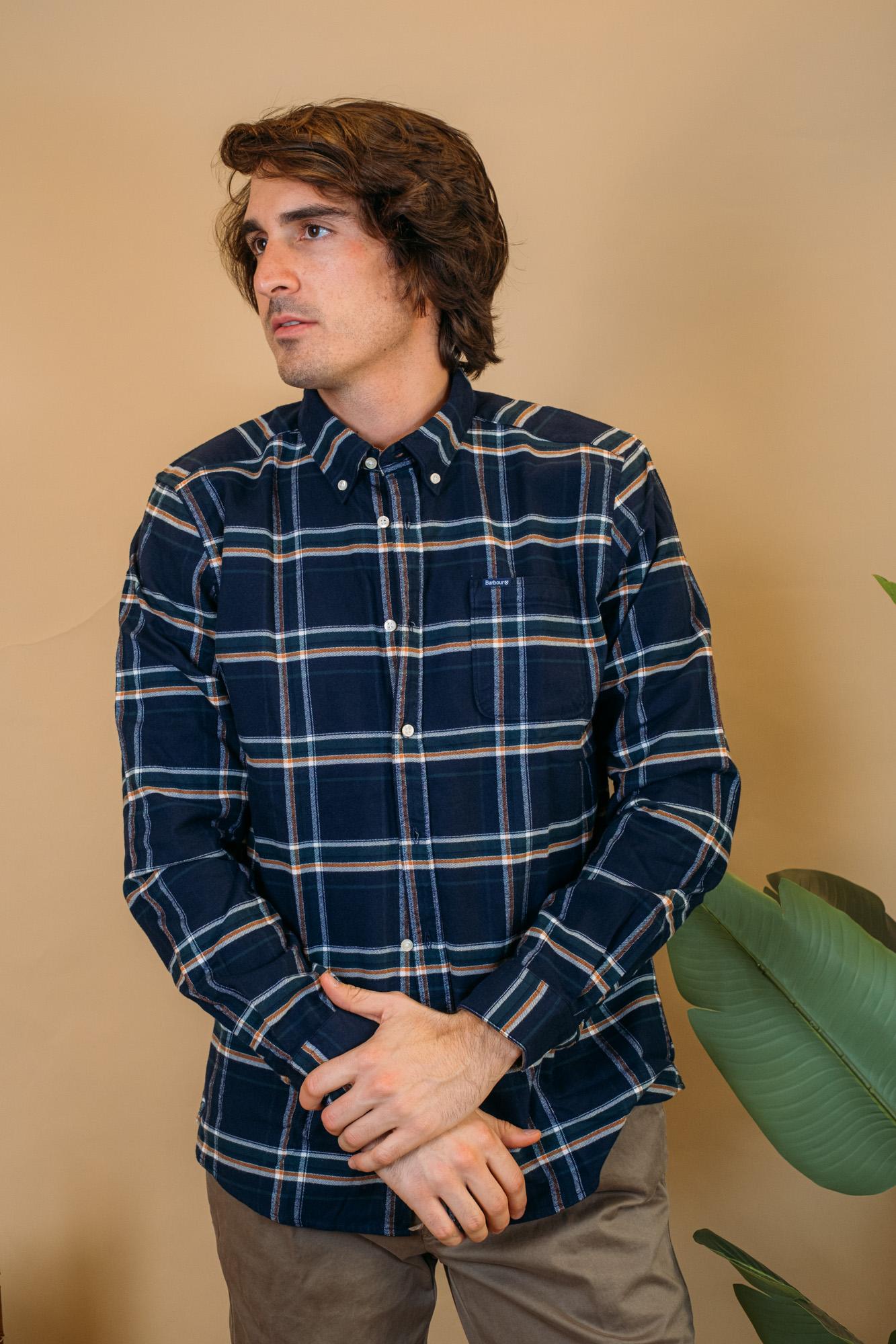 Ronan Check Shirt MSH5037 BL53 Barbour