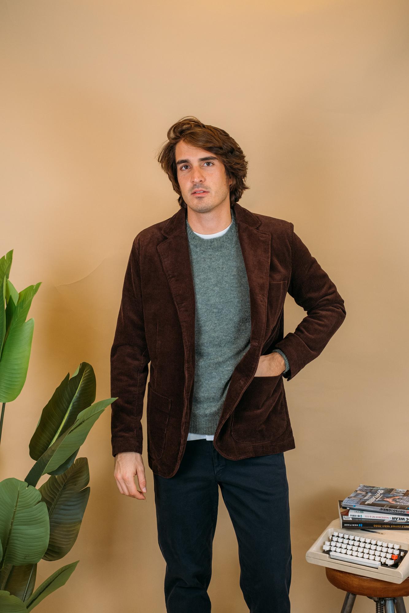 Blazer Neddick Corduroy Brown-Moro 74128KW 03Y Sebago 