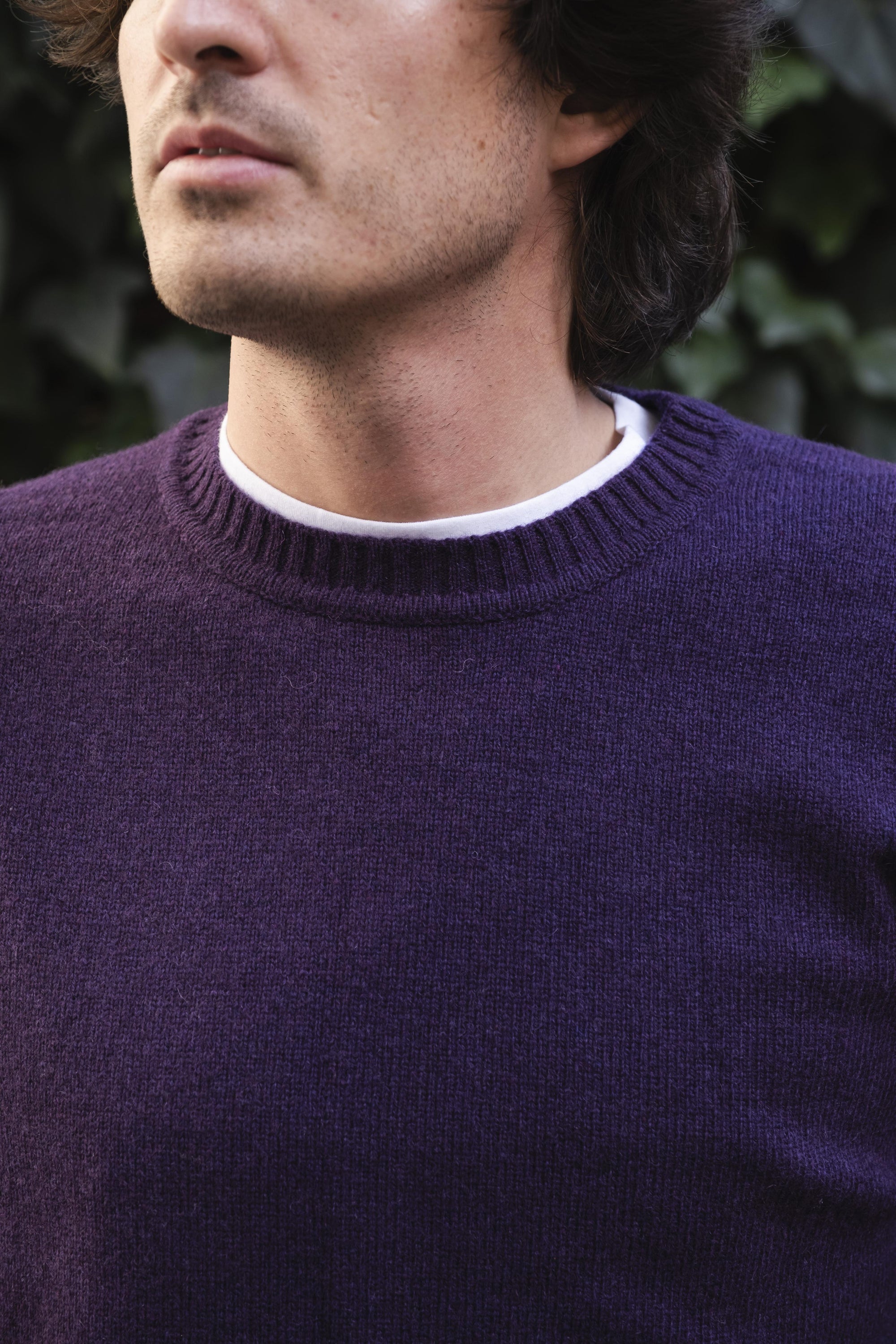 Girocollo Misto Lana CHARLIEWN8C94 PURPLE Impure 