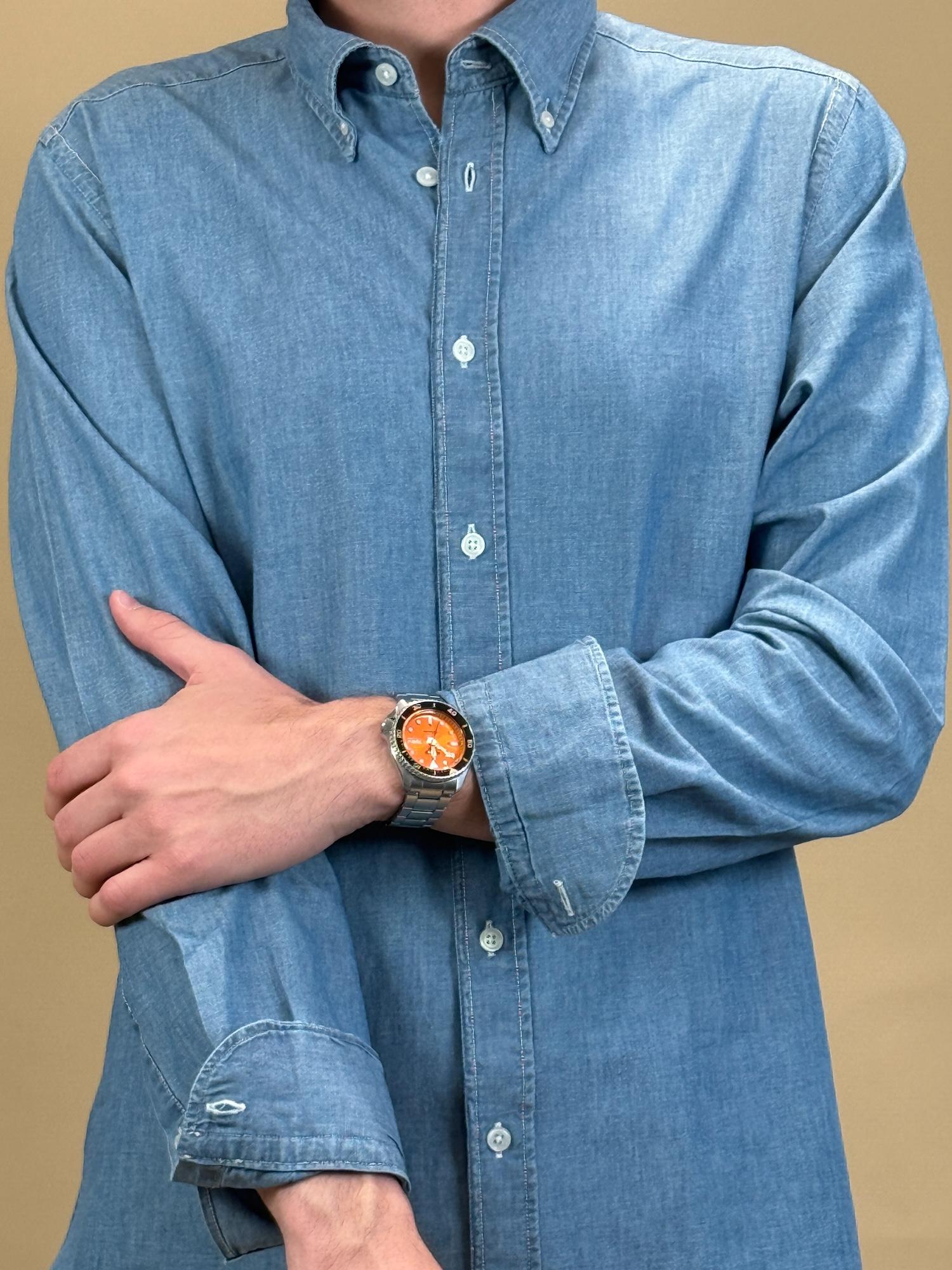 Camicia in Chambray 2830412 1_01 Portofiori