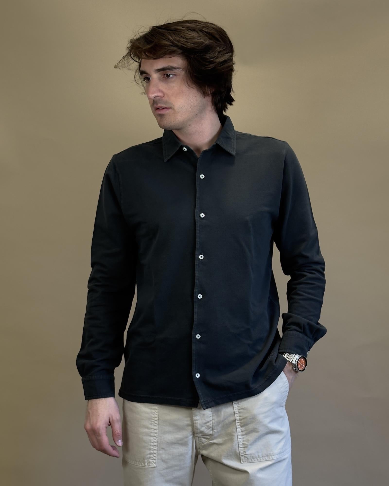 Camicia in Piquet BLKM6502 F.B Bl'ker