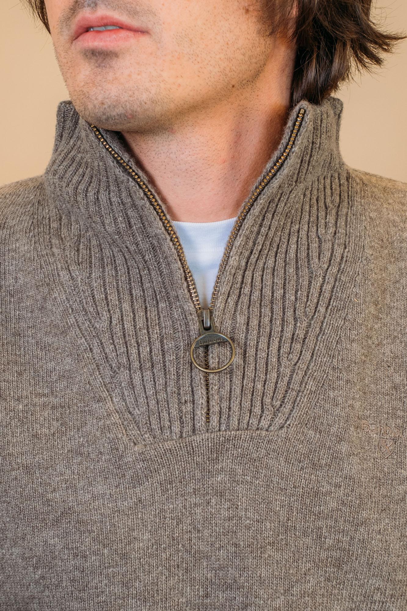 Essential Wool Half zip MKN0339 ST52 Barbour 
