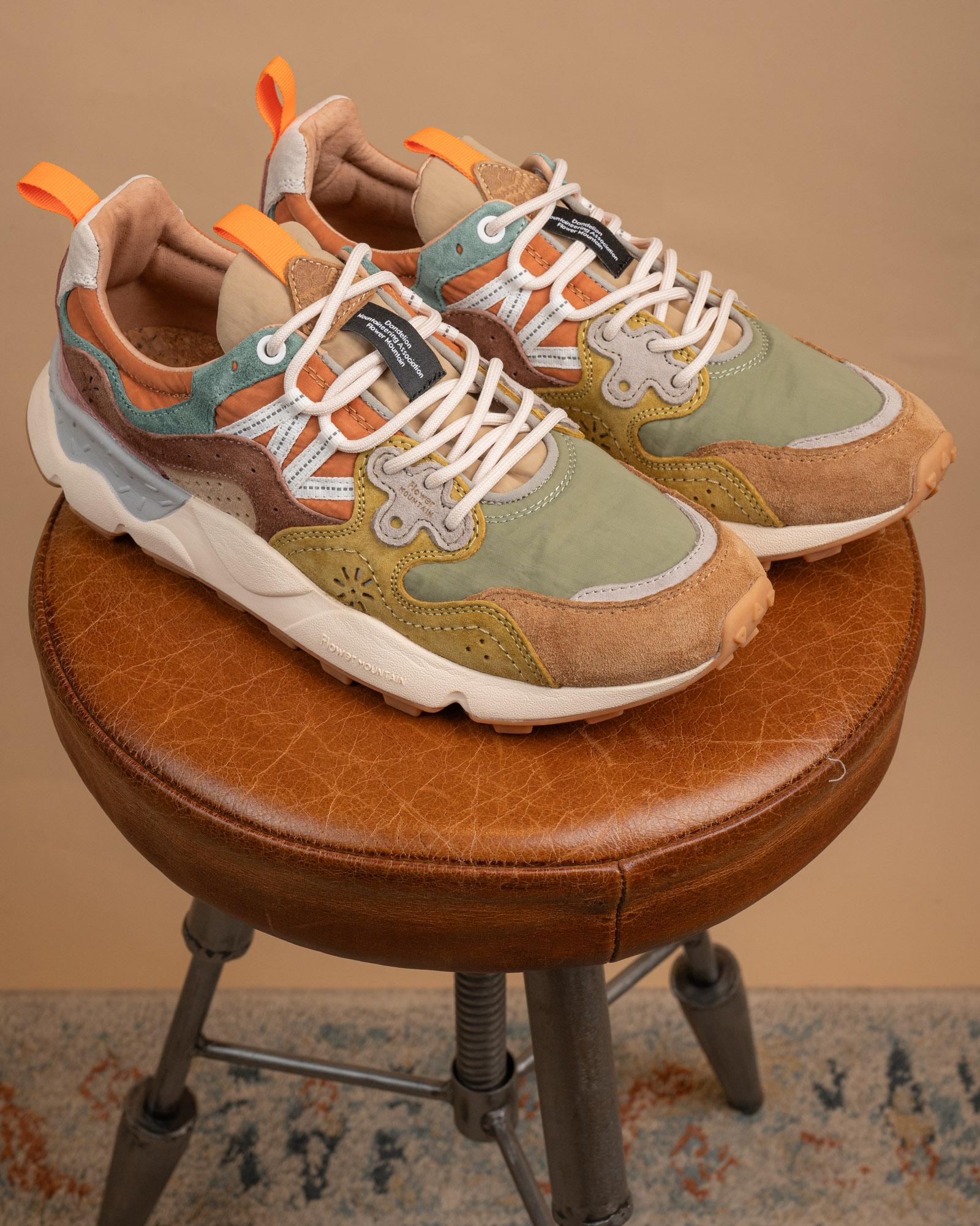 Sneakers Yamano 3 Tortora-Verde 001201781801 4D78 Flower Mountain 