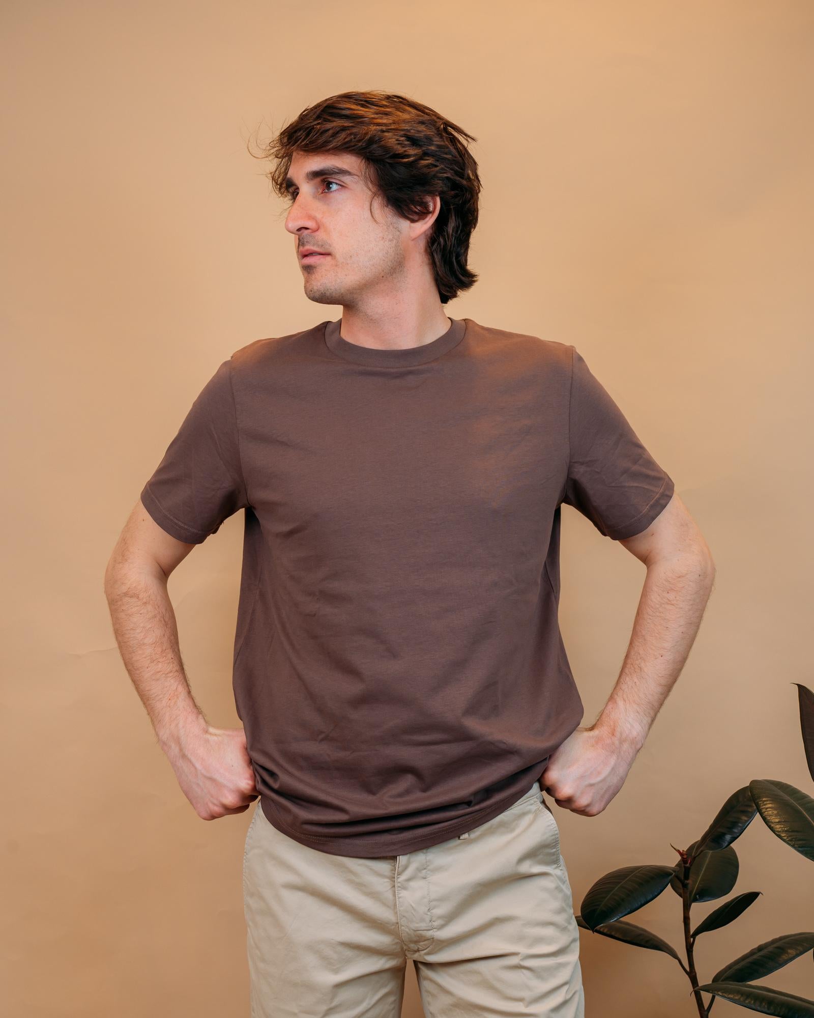 T-shirt Travis Tee Mocha STTU169 C135 Gaffi 