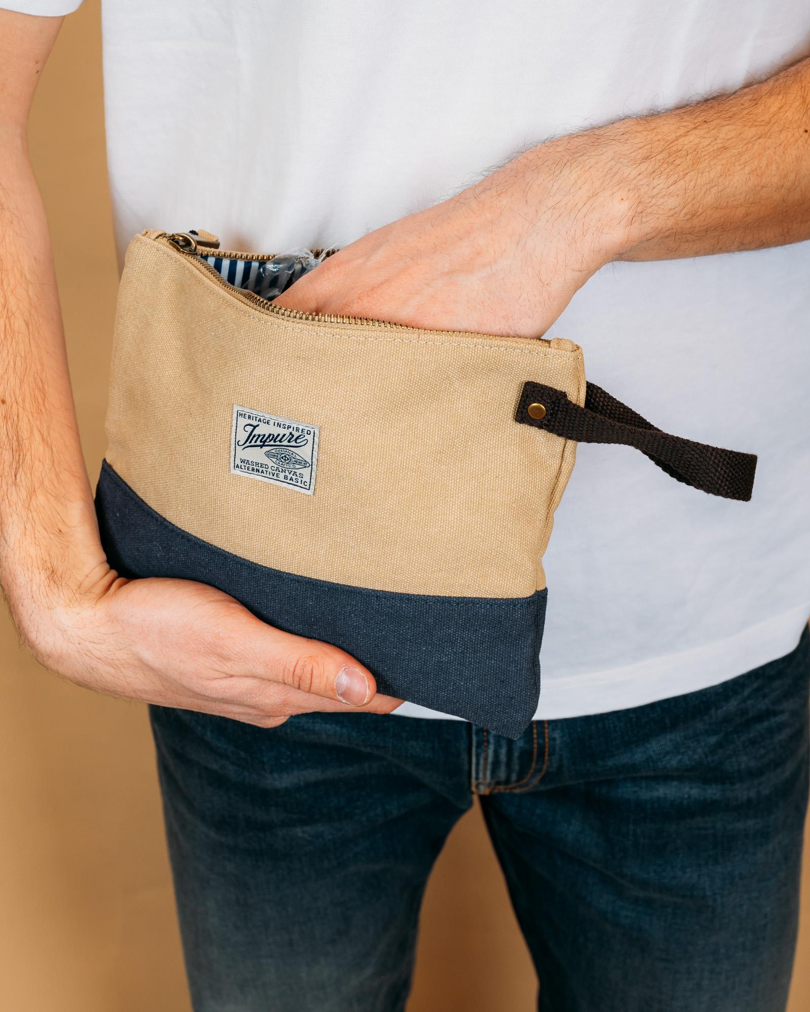 Soho Clutch Bag Sand AXCRD C42 Impure 