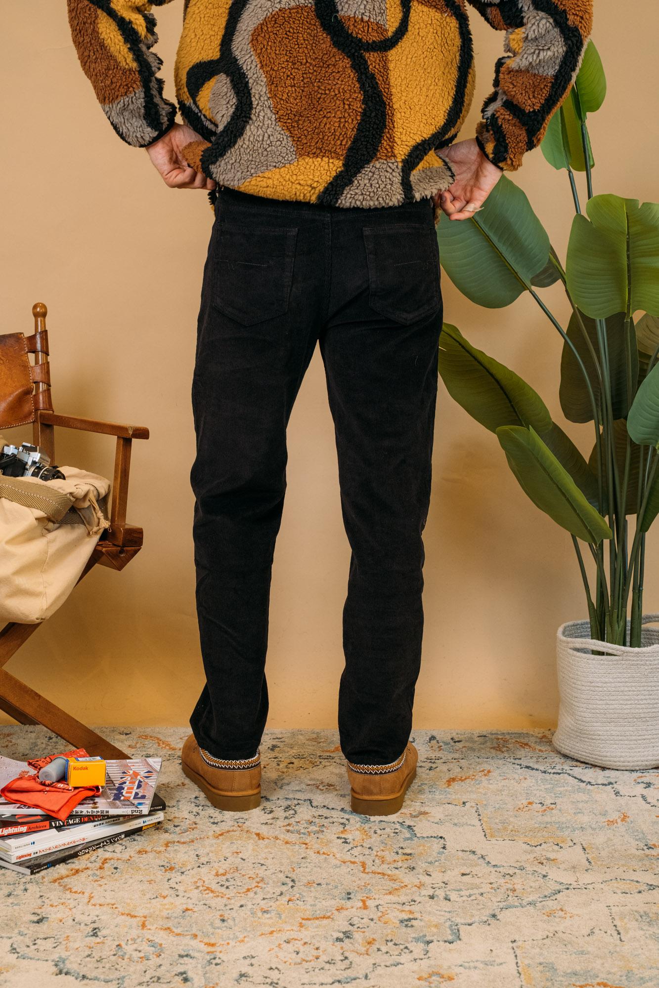 Pant Cambridge Corduroy CAMBRIDGEP NERO Wooden 