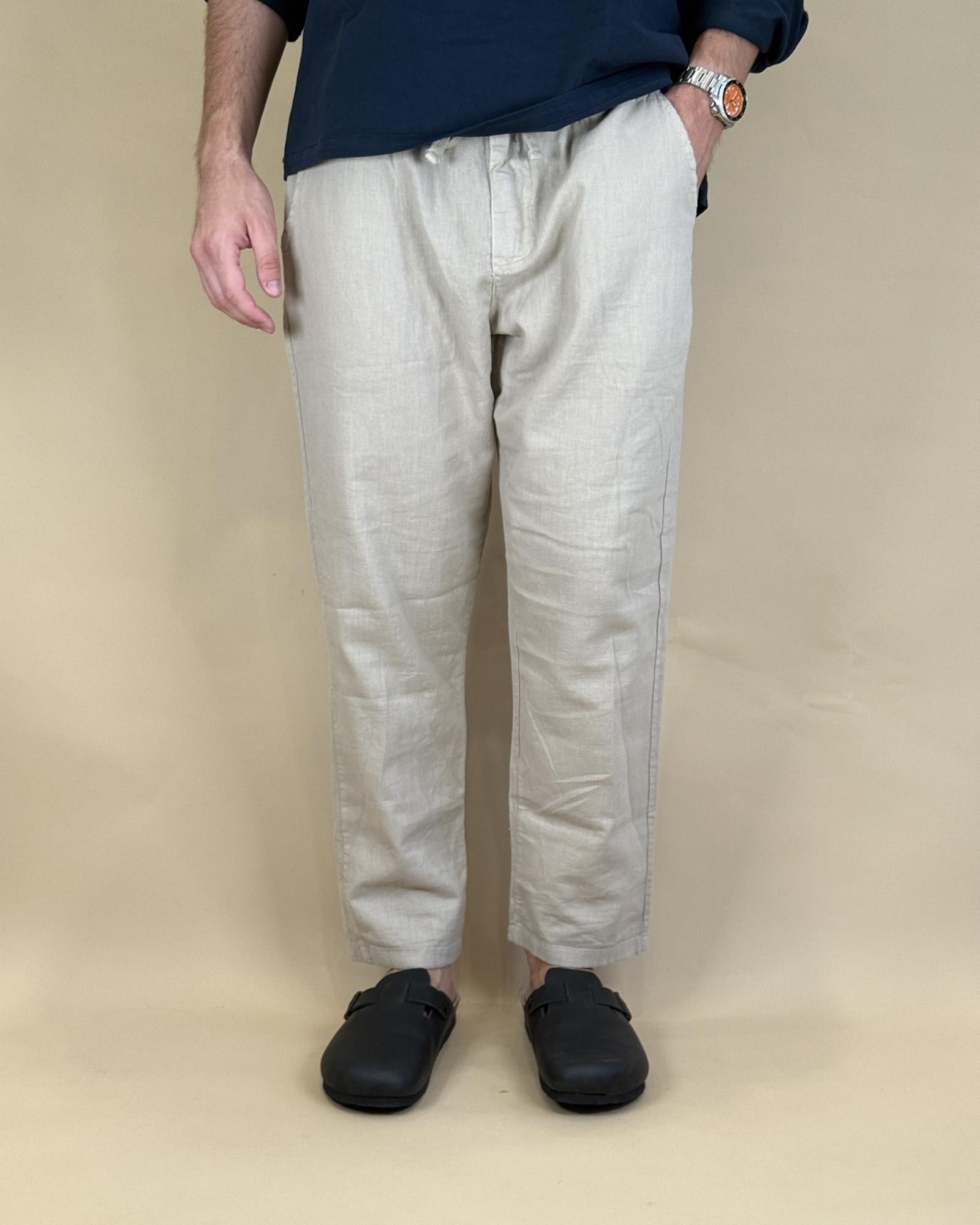 Pantalaccio Tommy in Lino P5269 BE Seadog