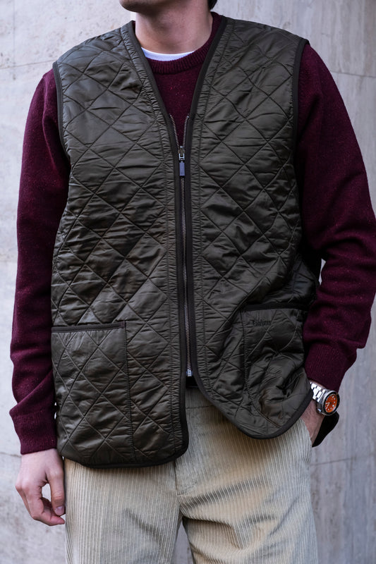 olive-barbour-ai24-polarquilt-waistcoat-zip-liner2